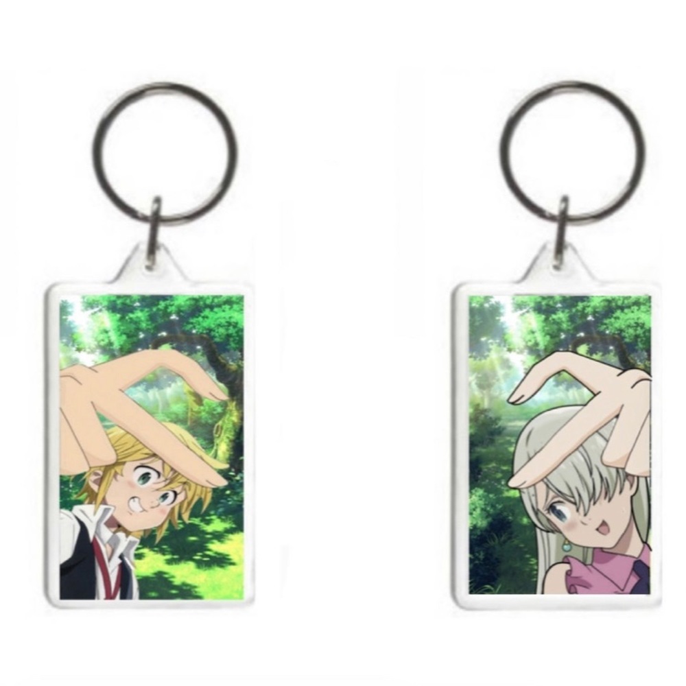 Anime matching keychain